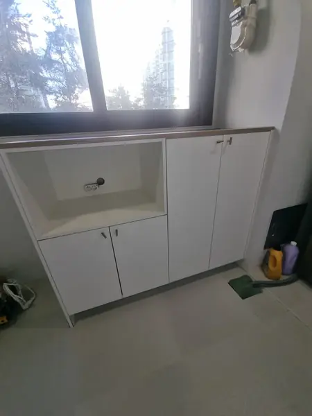 다용도실 수납장 철거 후 보조싱크대 설치